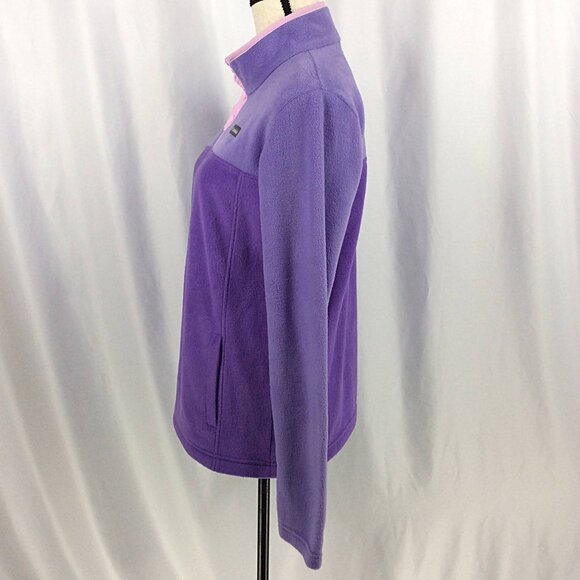 Columbia Benton Springs 1/4 Snap Fleece Pullover Sweatshirt Girls Size XL 18/20 - Picture 4 of 8